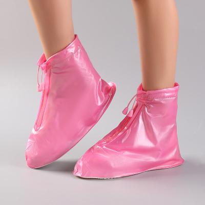 China Fashion Trend Unisex Improved Thicker Waterproof Protector Silica Gel PVC Silicon Rain Shoe Cover for sale