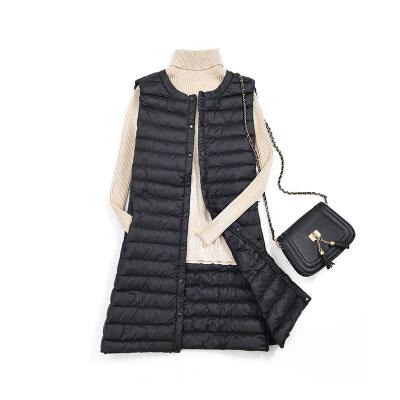 China 2021 Lightweight Down Anti-wrinkle Down Vest Womens Border Vest Women for sale