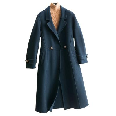 China New breathable fashionable woolen double faced coat in winter for sale