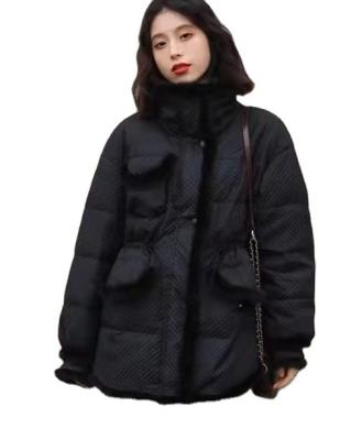 China 2021 New Women's Down Jacket QUICK DRY Short Fashion White Duck Down Jacket for sale