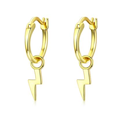 China Solid Ladies Bulk New Fashion 14k Gold Pendant Filled Fine Hoop Earrings Jewelry for sale