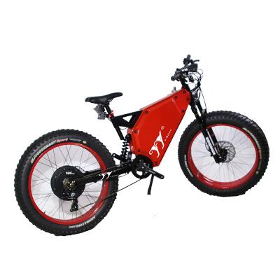 China Carbon Steel 26inch 4.5 Tire 5000W Fat Tire Electric Bike 72v High Power Fat Tire for sale