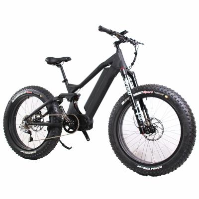 China Aluminum alloy Bafang G510 ebike MTB mid drive full suspension electric bike 1000W ebike for sale