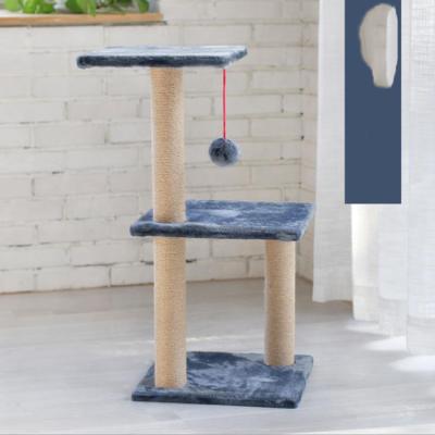 China Sustainable Cat Activity Tree With Scratching Posts Single Cat Tree for sale