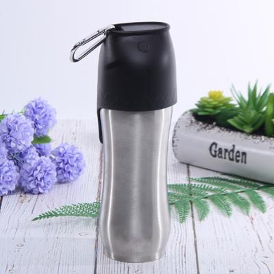 China OEM 700ml Viable Single Wall Stainless Steel Dog Water Bottle for sale