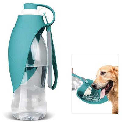 China Sustainable Factory Price Portable Dog Water Bowl And Travel Water Bottle For Dogs With Carrying Strap for sale