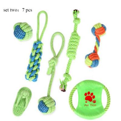 China Amazon Dog Dental Care Safe Bite Resistant Dog Toy Set Safe Bite Resistant Hot Selling Dog Rope Chew Toy Pet Toys for sale