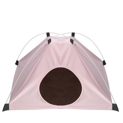 China Low Price Clean Easy Collapsible Custom Made Sustainable Folding Waterproof Pet Cat Tent for sale