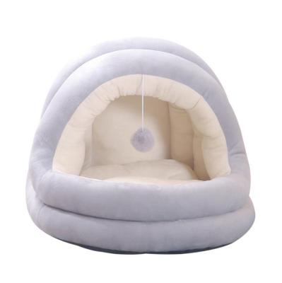 China Four Seasons Cat House Kennel Winter Supplies Waterproof Pet Nest Universal Warm Closed Cat Bed for sale