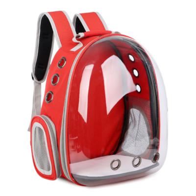 China Wholesale Viable Outdoor Portable Transparent Breathable Pet Backpack PC Space Capsule Pet Cat Dog Travel Backpack for sale