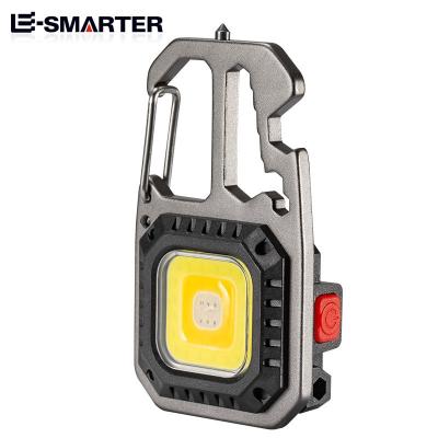 China Rising Outdoor Climbing Light Mini Torch Flashlight Mah Usb Rechargeable Keychain Pocket COB 500 Running Hot Selling Emergency Camping Fishing Fishing for sale