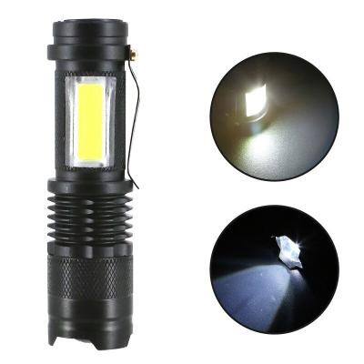 China Zoomable Led Light High Ultra Bright Waterproof Portable Torch Mini Power Zoomable Rechargeable Led Flashlight for sale