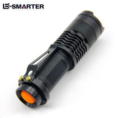 China Zoomable Led Zoomable Zoomable Flashlight 260 Lumens Flashlight 14500 AA Batteries Optional COB Focus Light Xpe Portable Flashlight Promotional Gift for sale