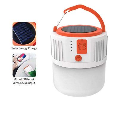 China Hot Selling Hanging Lanterns 1000 Watt Usb Outdoor Solar Rechargeable Bulb Camping Lights Portable Emergency for sale