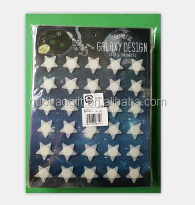 China New Decorative Wholesale Star Plastic Sticker Glow In The Dark Star Sticker for sale