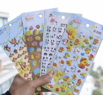 China Custom Waterproof+Eco-friendly Kids Stickers Wholesale Cartoon Window Animals Stickers For Kids for sale