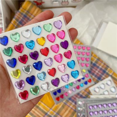 China Decorative Sticker Heart Gem Sticker, Crystal Sticker, Diamond Sticker for sale