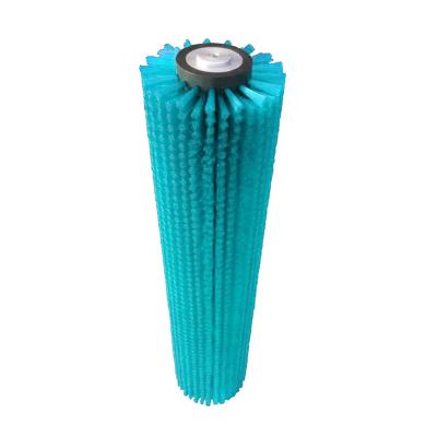 China Sustainable gentle cleaning and rotating nylon cylindrical roller dusting brush for sale