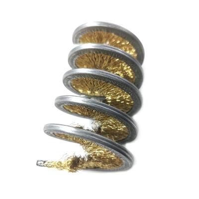 China Spiral Brass Wire Sealing Metal Coil Wood Scaling Scaling Brush for sale