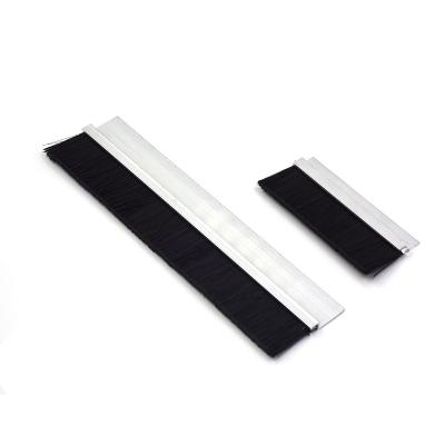 China Null Black Nylon Bristle Sealing Strip Sealing Brush For Door Sealing for sale