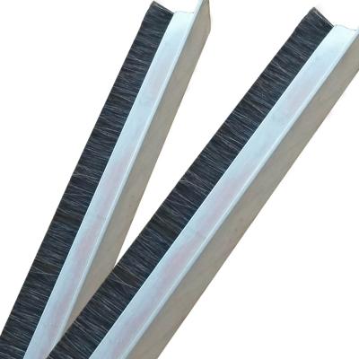 China Aluminum Alloy Zero Bottom Strips Brush Door Hotel Brush for sale