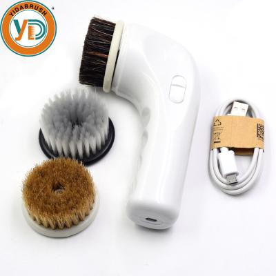 China Boar Hair Clean Walnut Climbing Cleaning Brushes for sale