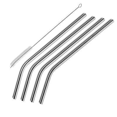 China Sustainable Straight And Bendable Stainless Drinking Straw 6mm 8mm 12mm Straw With Brush for sale