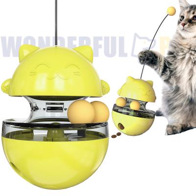 China Sustainable Wonderfulpet Newest 3 IN 1Multifunctional Interactive Cat Toy Pet Game Toy Cat Round Scratching Board Pet Training Toys for sale