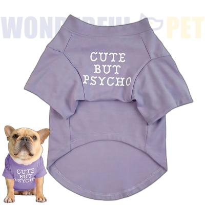 China Sustainable Wonderfulpet Bulldog Fashion Designer Accessories Luxury Summer Thin Shirt Pet Dog Clothes for sale