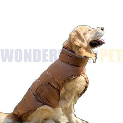 China Sustainable WonderfulPet Puppy Oem/Odm Custom Low MOQ  Winter Large Luxury Dog Coat Apparel Designer Dog Clothing for sale