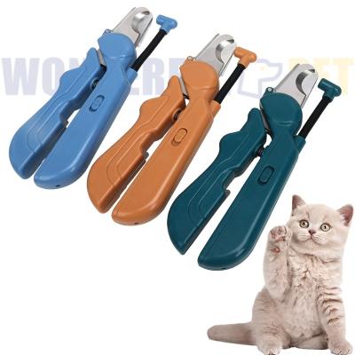 China Sustainable Wonderfulpet Professional Multi-Function Pet Nail Clippers Grooming Tools Cat Dog Toe Claw Grinder Trimmer With LED Light UV Lam for sale