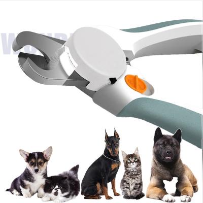 China Sustainable Wonderfulpet Professional Multi-Function Pet Nail Clippers With Led Light Cat Dog Toe Claw Nail Grooming Tools Grinder Trimmer for sale