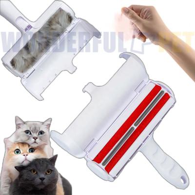 China Sustainable Wonderfulpet Self Cleaning Reusable Dog Cat Pet Hair Remover Brush Lint Roller Pet Fur Hair Remover for Pets Cleaner Brush for sale