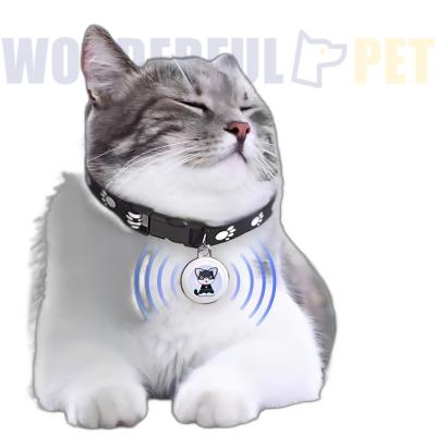 China Pet Safety Tracking WonderfulPet Wholesale Pet Anti-lost Device Worldwide Locator Key Finder APP Control Waterproof Mini Pet Cat Dog GPS Tracker Tag for sale