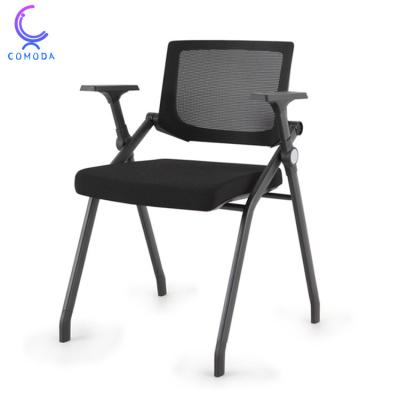 China (Size) COMODA Adjustable Wholesale Price of Mesh Backrest Folding Stacking Training Chair for Office Conference Meeting Room for sale