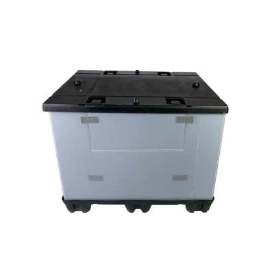 China Practical Foldable Large Pallet Box Made of Plastic PP and HDPE Bubble Guard Sheet for sale