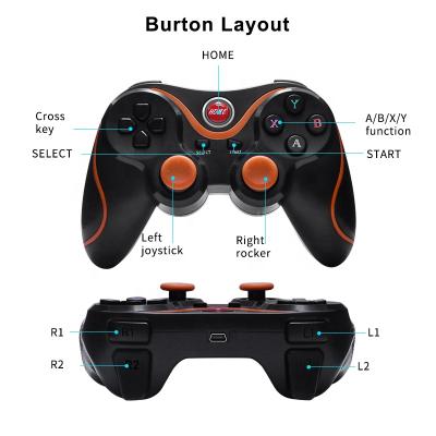 China Wireless VIBRATION MOTOR Gaming Controller Gamepad for Multiple Platforms with Six-Axis Vibrating Direct Link Somatosensory Joystick for sale