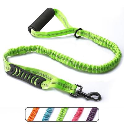 China Explosion Proof Flushing Kitten Lead Nylon Elastic Dog Towing Rope Night Safety Reflective Dog Walking Rope for sale