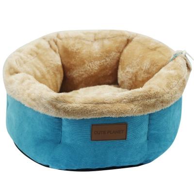 China Corduroy Deep Sleep Dog Bed Nest Warm Cat Sleeping Bag Removable Washable for sale