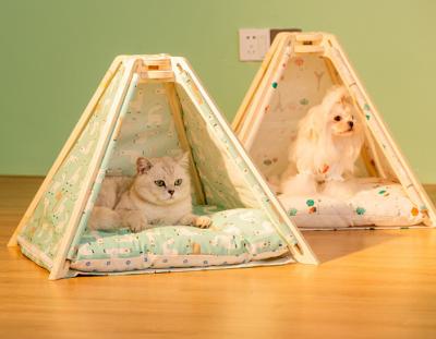 Chine Cat Teepee Tent Teepee House plient loin des meubles Cat Bed de tente d'animal familier à vendre