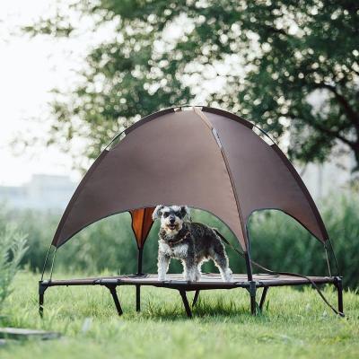 China Hund März betten Sonnenschutz-Haustier im Freien, das Zelt Bett mit Dach-enormes Hundebett-abnehmbarer faltender Trampoline im Sommer erhöhte zu verkaufen