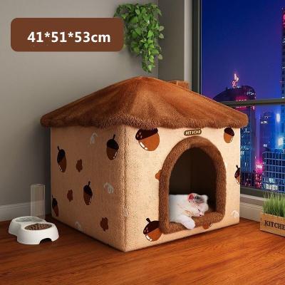 China Cama calentada interior calentada Cat House Pet Enclosed, invierno de Cat House Super Big Cat del hundimiento de Cat House Warm And Anti en venta