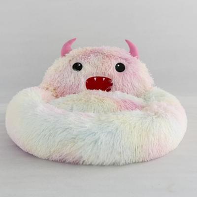 中国 屋内屋外犬のベッド小さいモンスターのマットレスのPlush秋の冬暖かいペット巣 販売のため