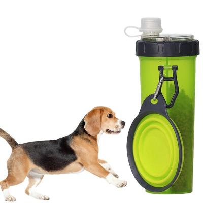 China Pet Portable Water Food Cup Outdoor Dog Water Cup With Food Bowls for sale