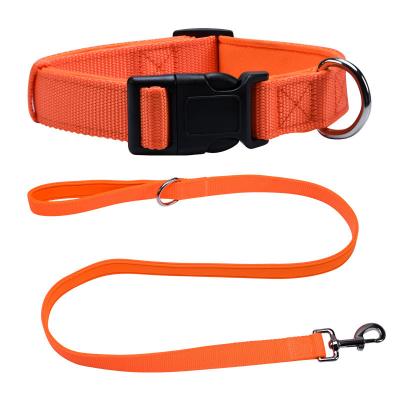 China Pet Adjustable Leash And Diving Nylon Collar Anti-Escape Dog Walking Set for sale