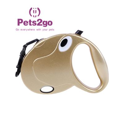 China Llevado encendiendo el arnés retractable del perro de la manija del doble 380g en venta