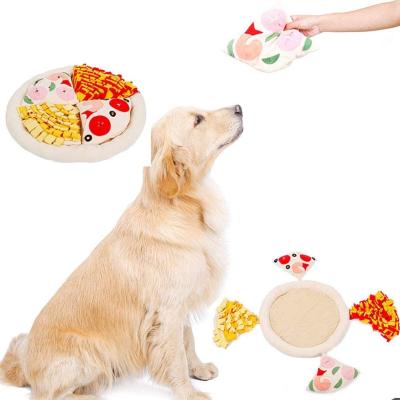 China Pizza Design ODM Pet Snuffle Mat For Dogs Iq Training Removable Toys for sale