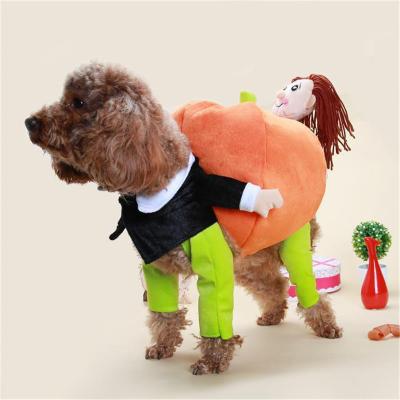 Cina 100g il cane Halloween copre il cosplay divertente di trasporto del cucciolo della zucca in vendita