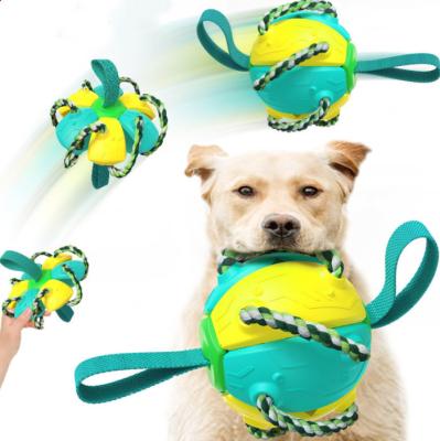 China Rubber Green Cotton Rope Ball Toys For Dogs Rope Toys for sale