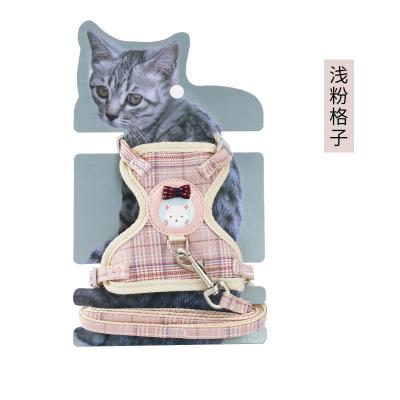 China Beeldverhaalkatoen Cat Chest Strap Traction Rope om het Ontsnappen te verhinderen Te koop